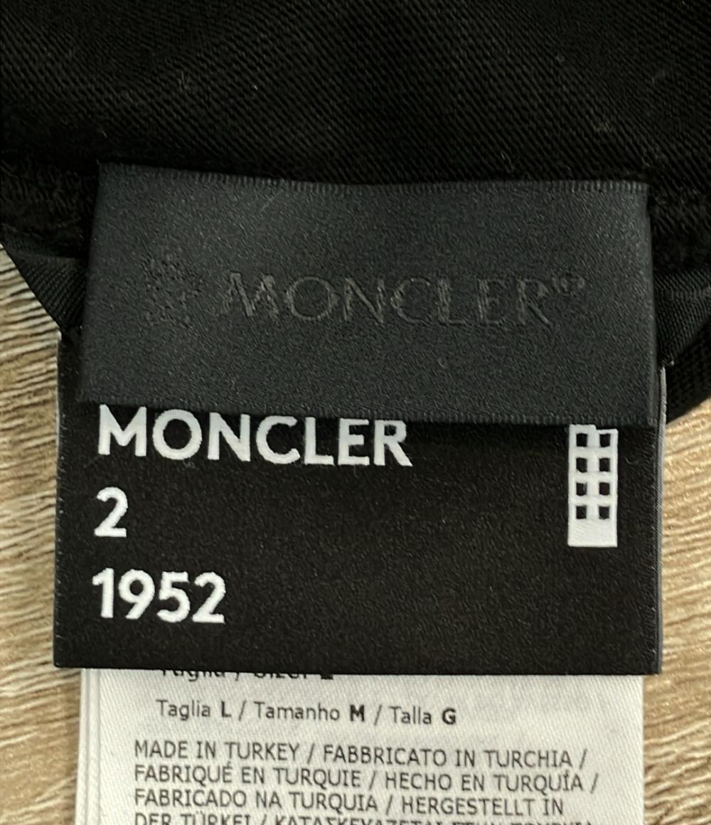 MONCLER 半袖Tシャツ カットソー 胸ロゴ ブラック H20928C00010 レディース SIZE L モンクレール