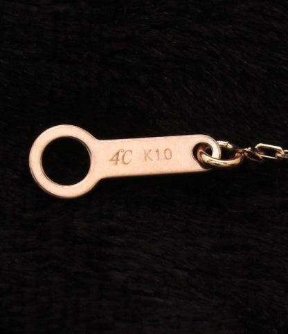 美品 ヨンドシー ネックレス K10 ダイヤ レディース 4℃