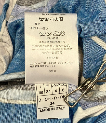 訳あり Emilio Pucci 総柄ロングワンピース 11RL20-11727 レディース SIZE 38 (S) エミリオ・プッチ