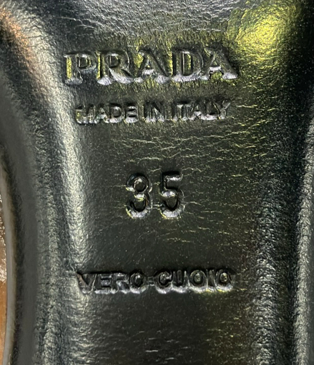 PRADA オープントゥエナメルパンプス レディース SIZE 35 (22.5cm