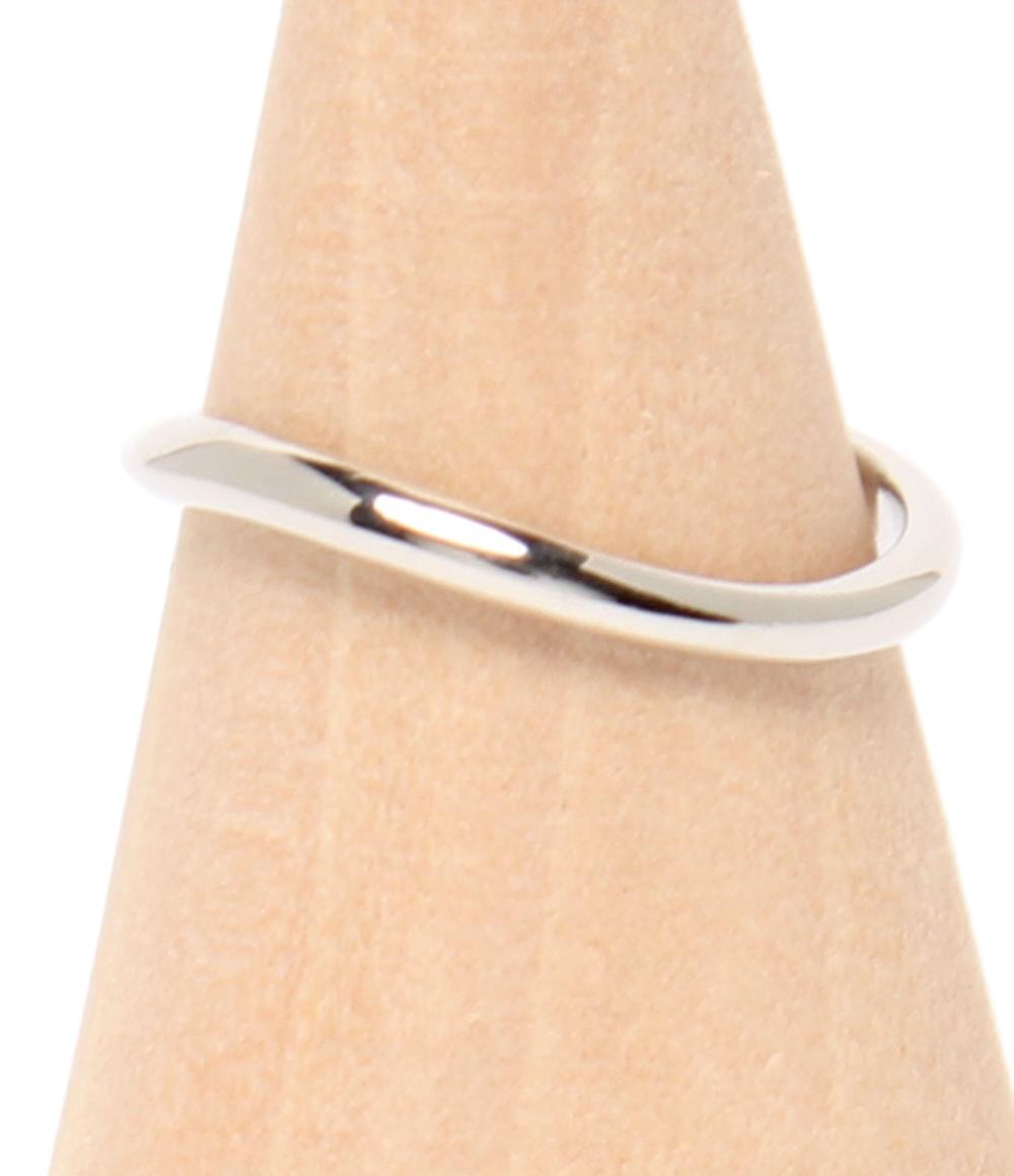 美品 ヨンドシー リング 指輪 Pt950 ダイヤ 2P レディース SIZE 8号 4℃