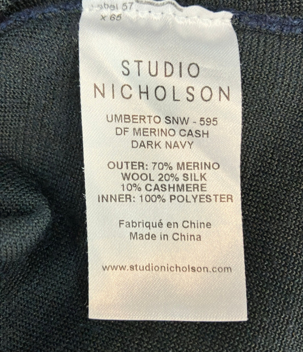 STUDIO NICHOLSON 半袖ニット クールネック レディース SIZE 0 (XS) スタジオニコルソン