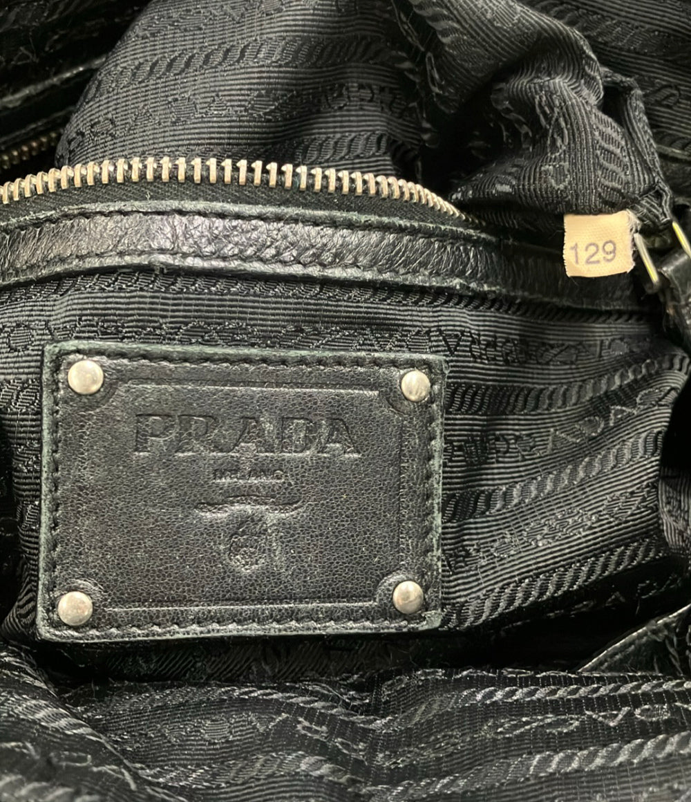 PRADA ハンドバッグ クリムソン ストライプ レディース プラダ