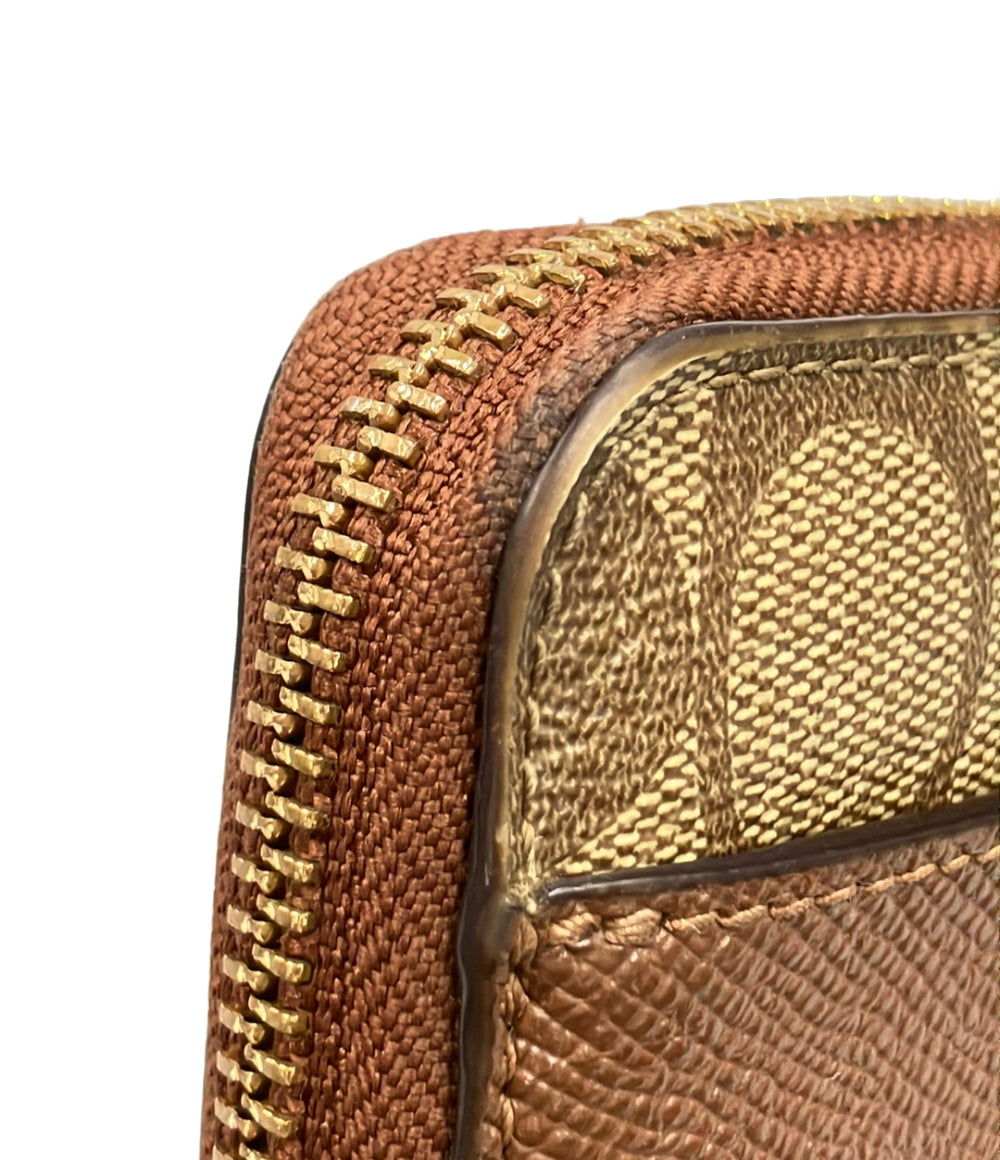 COACH ラウンドファスナー長財布 シグネチャー F76971 レディース コーチ