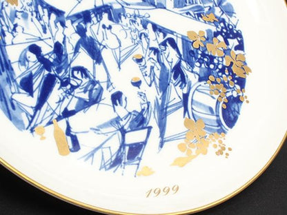 美品 マイセン イヤープレート 飾り皿 18cm 1999 Meissen