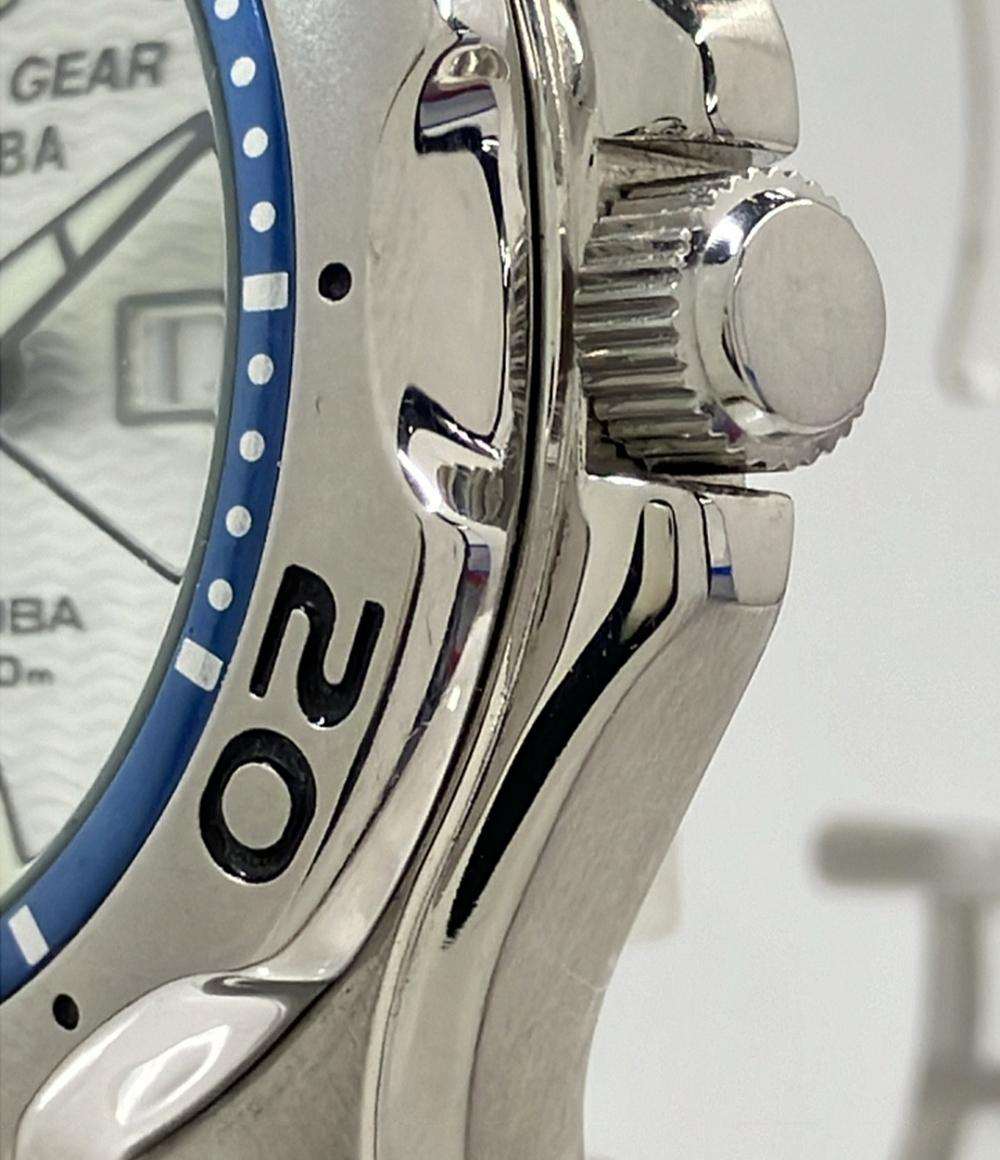 SEIKO 腕時計 アクアギア ALBA アルバ クオーツ シルバー 7N36-6A50 メンズ セイコー