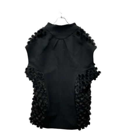 MARNI ジレ バージンウール ミンクポンポン ロング コート GLMNI15Q00P0820 レディース SIZE 38 (M) マルニ
