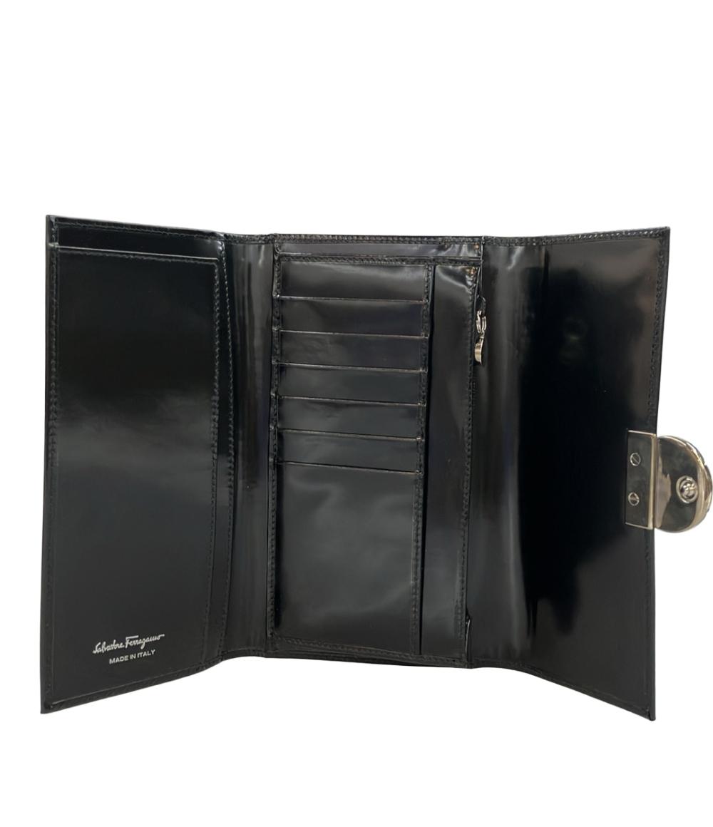 サルヴァトーレフェラガモ 三つ折り長財布 ガンチーニ ユニセックス Salvatore Ferragamo