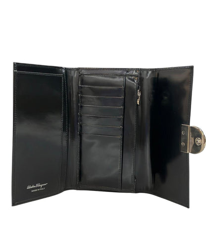 サルヴァトーレフェラガモ 三つ折り長財布 ガンチーニ ユニセックス Salvatore Ferragamo