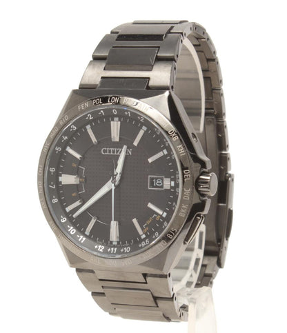CITIZEN 腕時計 アテッサ  ATTESA ソーラー ブラック H145-S122619 メンズ シチズン