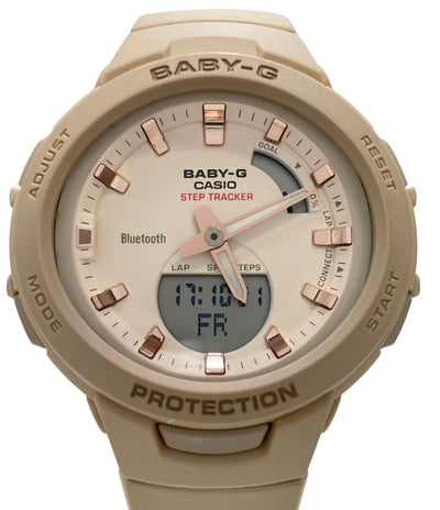 CASIO 腕時計 Bluetooth BABY-G クオーツ ベージュ BSA-B100 レディース カシオ