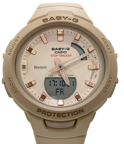 CASIO 腕時計 Bluetooth BABY-G クオーツ ベージュ BSA-B100 レディース カシオ