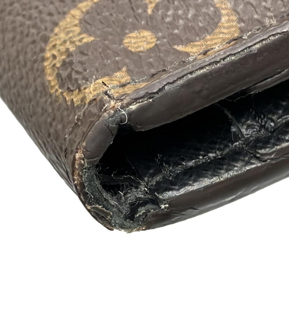 ルイ・ヴィトン 三つ折り財布 ポルモフォイユ ゾエ モノグラムジャイアントリバース M80725 レディース LOUIS VUITTON