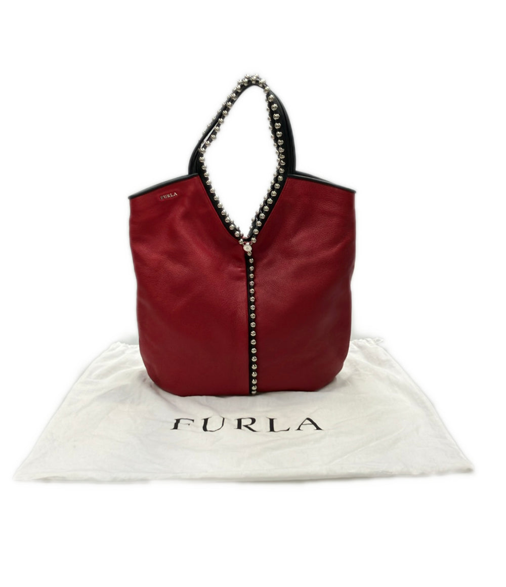 美品 Furla トートバッグ スタッズ レディース フルラ
