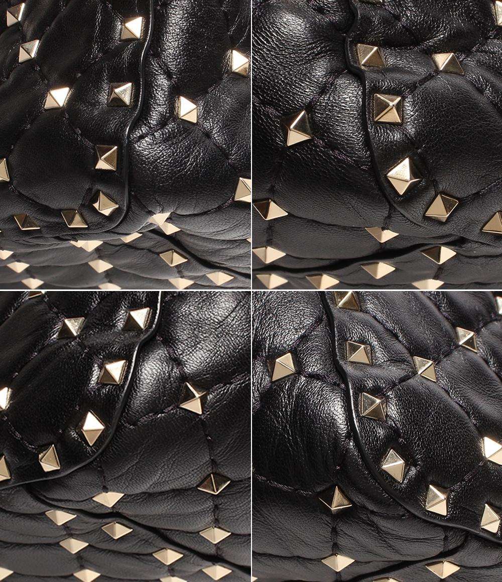 ヴァレンティノ ガラヴァーニ 2wayチェーンレザーショルダーバッグ キルティング ロックスタッズ レディース VALENTINO GARAVANI