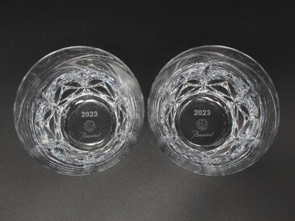 美品 Baccarat イヤータンブラー グラス 2点セット ペア 2023 エクラ バカラ