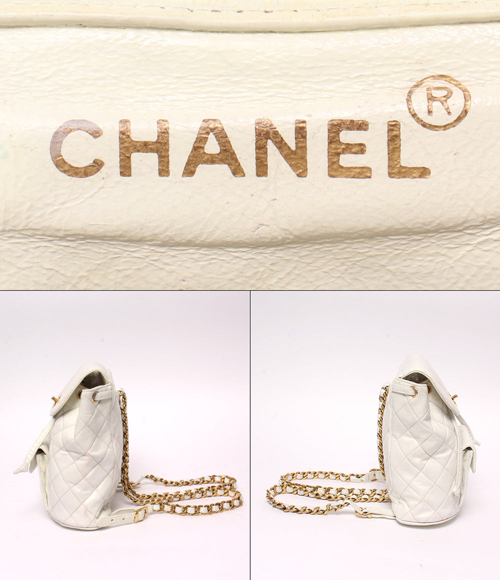 CHANEL リュック 3番台 ゴールド金具 マトラッセ レディース シャネル