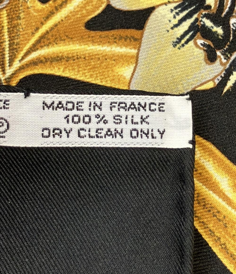 美品 エルメス スカーフ カレ90 シルク100% PASSIFLORES レディース HERMES