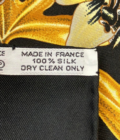 美品 エルメス スカーフ カレ90 シルク100% PASSIFLORES レディース HERMES