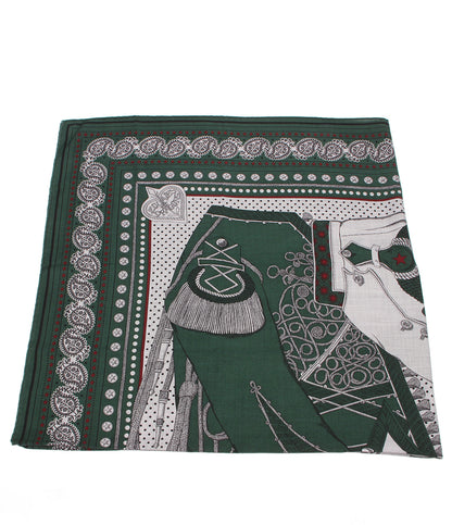 美品 HERMES ストール カレ140 カレジェアン ZOUAVES ET DRAGONS レディース エルメス