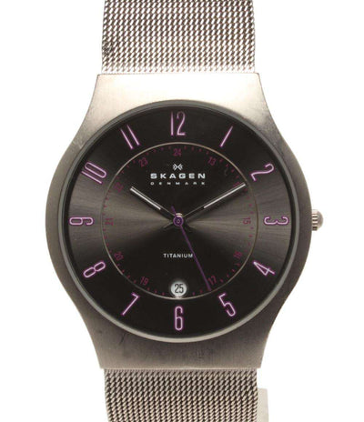SKAGEN 腕時計 クオーツ ブラック系 J233XLTTMV メンズ スカーゲン
