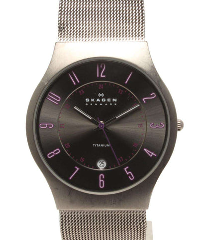 SKAGEN 腕時計 クオーツ ブラック系 J233XLTTMV メンズ スカーゲン