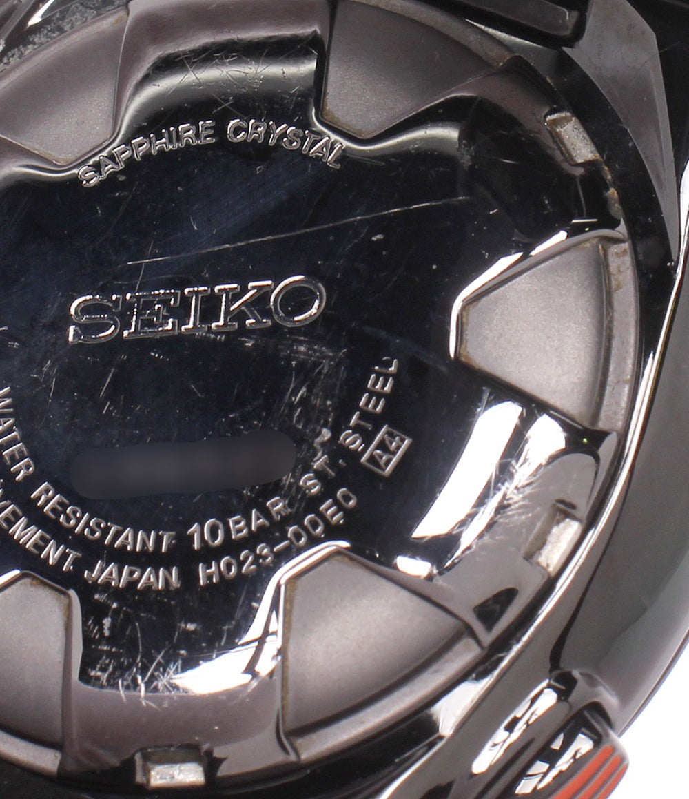 SEIKO 腕時計 スポーチュラ クオーツ ブラック H023-00E0 メンズ セイコー