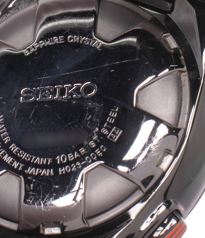 SEIKO 腕時計 スポーチュラ クオーツ ブラック H023-00E0 メンズ セイコー