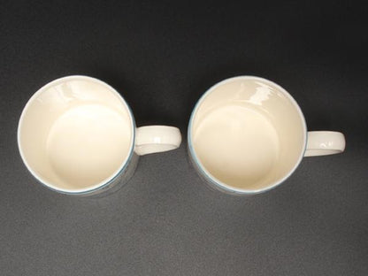 美品 WEDGWOOD マグカップ 2点セット ペア メドウフラワーズ イエロー ピンク ウエッジウッド