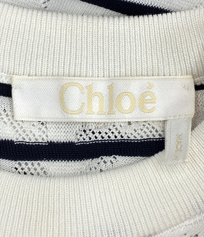 Chloe ボーダー ワンピース  長袖 CHC19SMR1384048AXS レディース SIZE XS クロエ