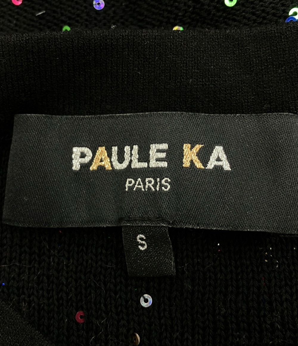 ポールカ スパンコール 長袖ニット レディース SIZE S (S) PAULE KA