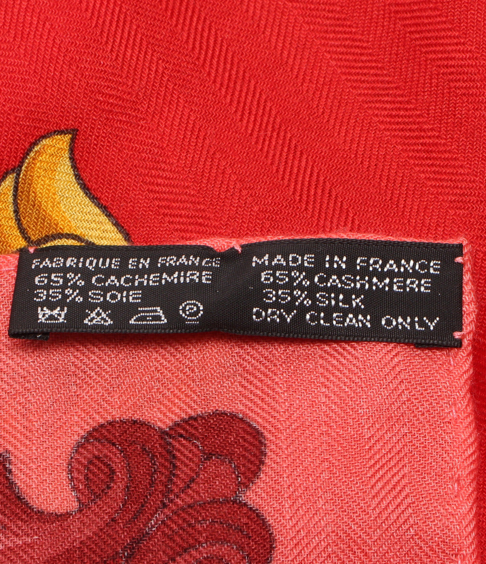 美品 HERMES 大判ストール スカーフ GRAND CARROSSE povr vn AMBASSADEUR 大使の偉大な運送 レディース エルメス
