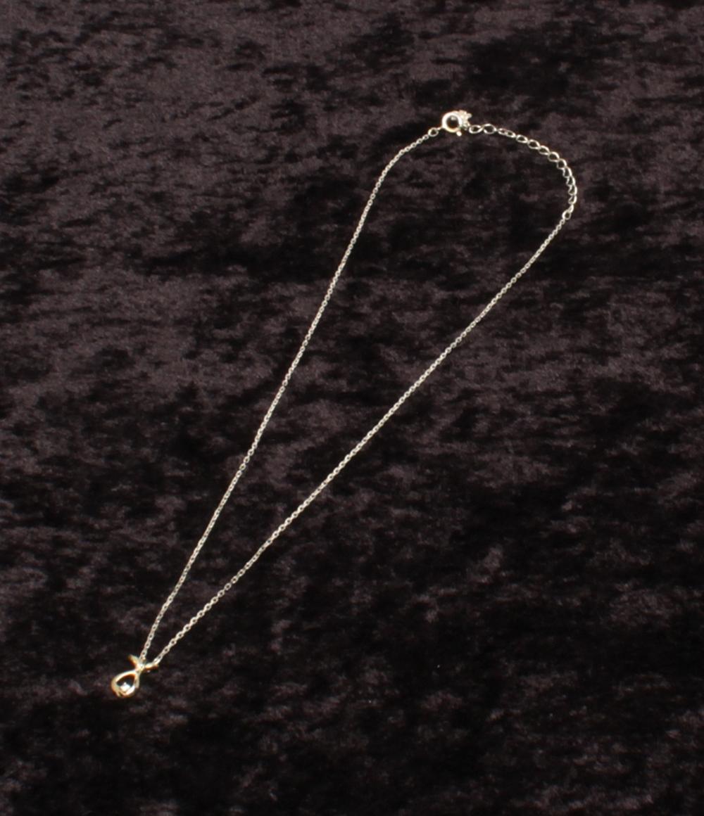 美品 ワコー ネックレス K18 SV925 ホワイトトパーズ レディース WAKO