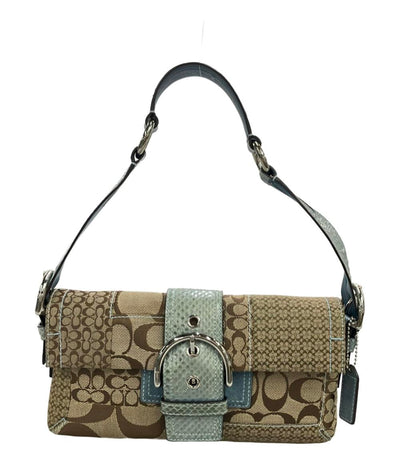 COACH ショルダーバッグ 肩掛け シグネチャーパッチワーク レディース コーチ