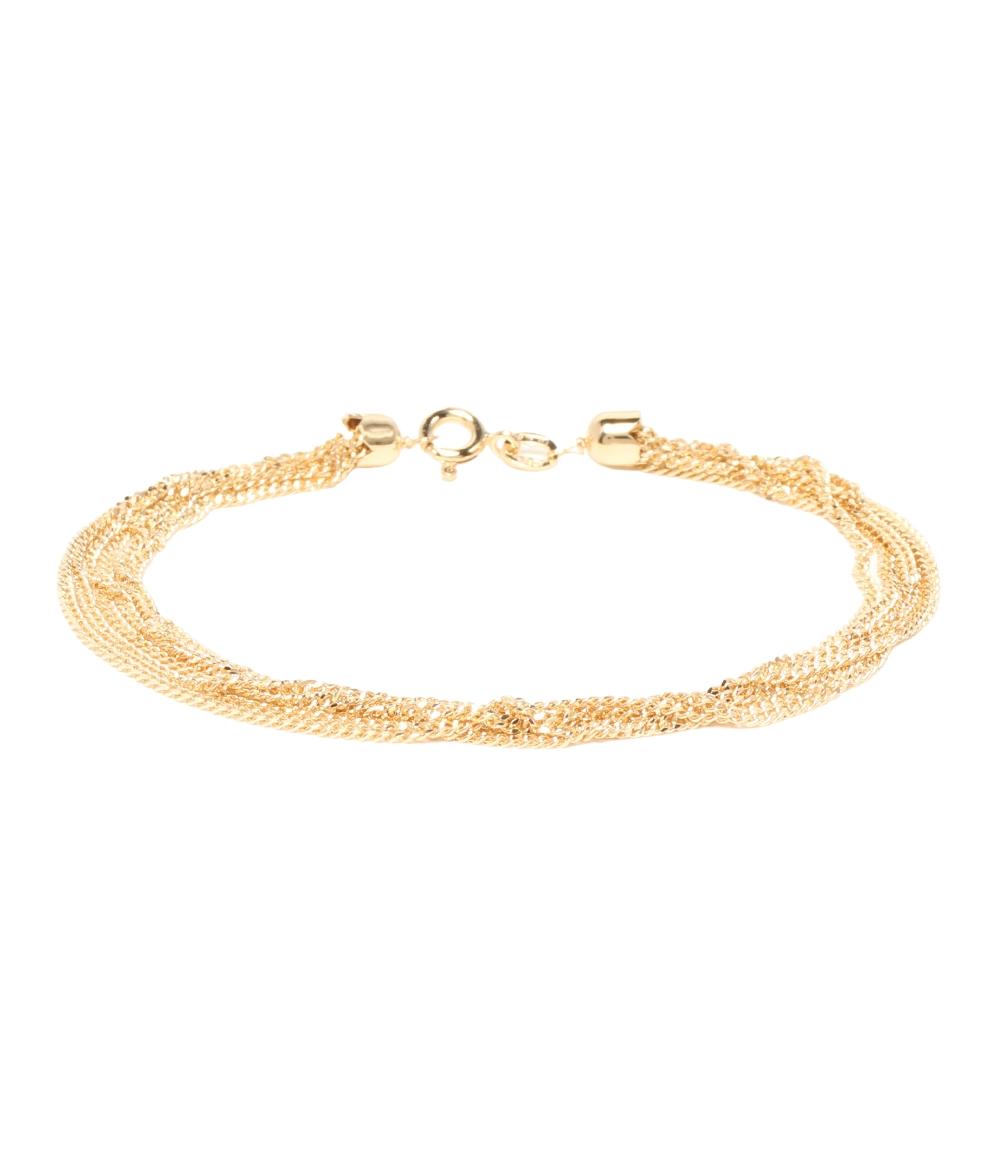 美品 ブレスレット K18 6連 レディース