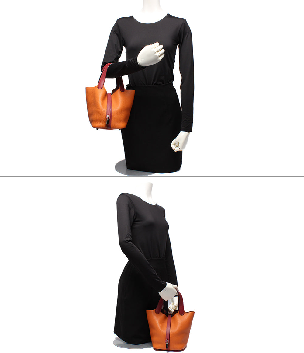 HERMES ハンドバッグ X刻印 シルバー金具 ピコタンロック18 PMタッチ レディース エルメス