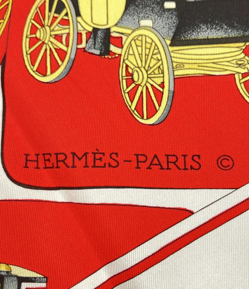 エルメス スカーフ カレ90 シルク100% 螺旋車体 馬車 carrosserie レディース HERMES