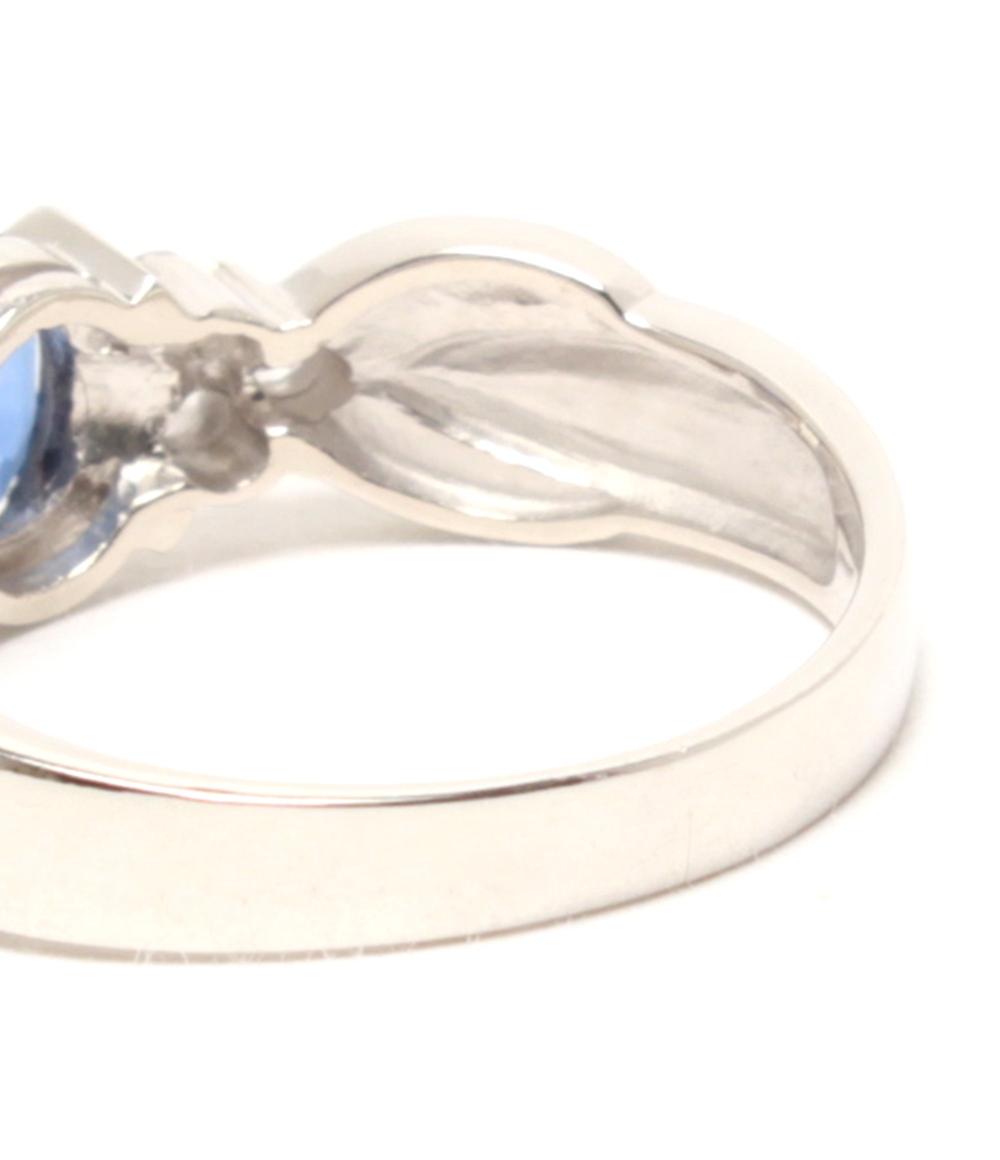 美品 リング 指輪 Pt900 サファイア 0.55ct ダイヤ 0.14ct レディース SIZE 10号