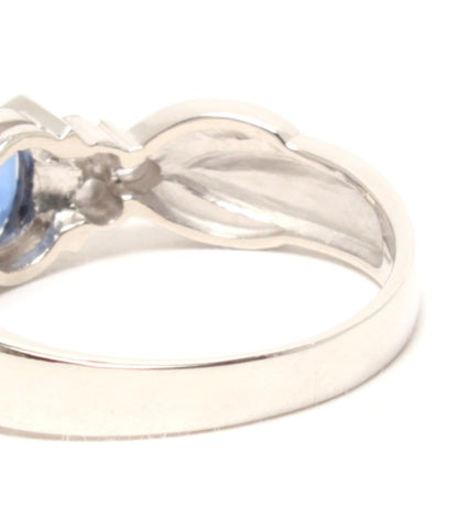 美品 リング 指輪 Pt900 サファイア 0.55ct ダイヤ 0.14ct レディース SIZE 10号