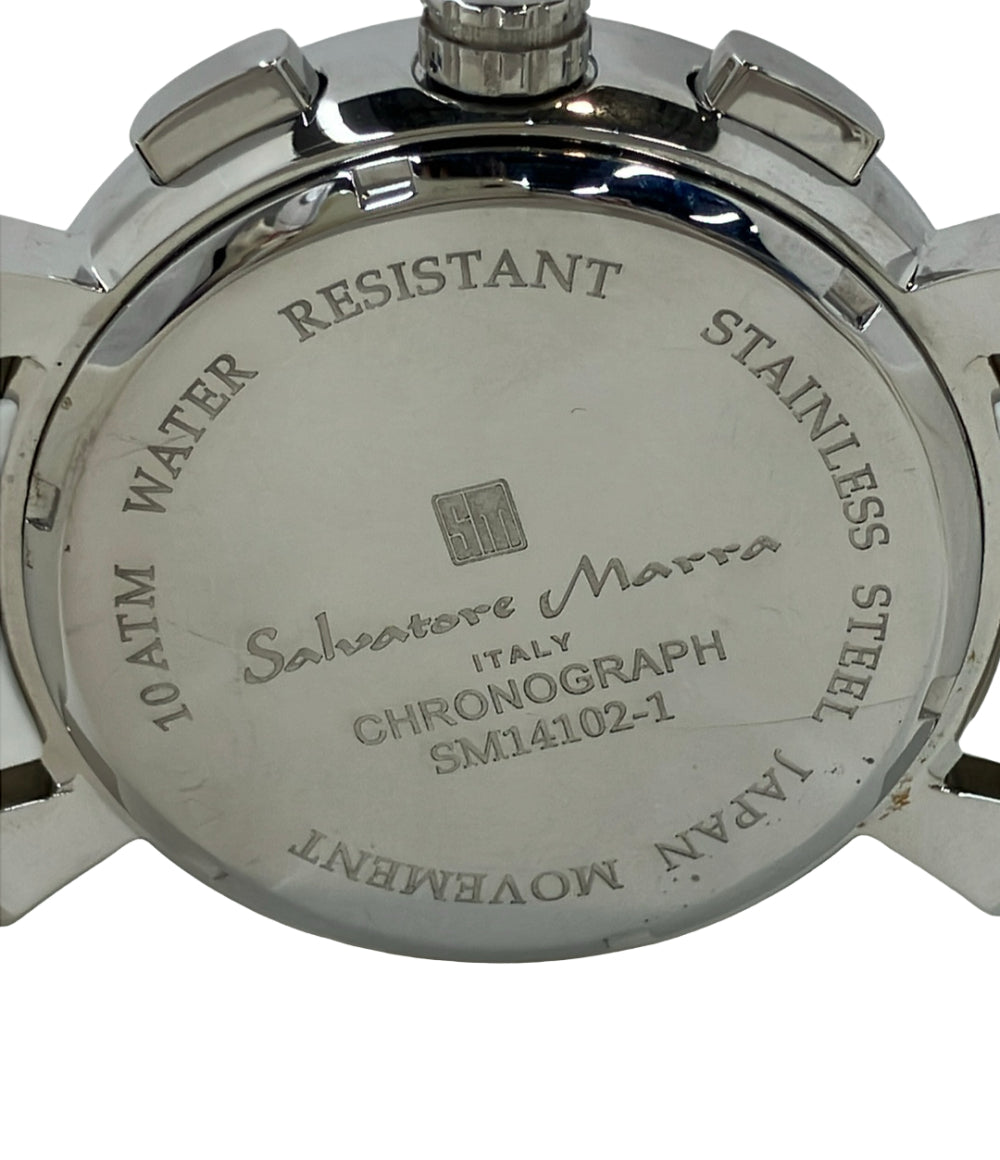 美品 Salvatore Marra 腕時計 クオーツ SM14102 レディース メンズ サルバトーレマーラ