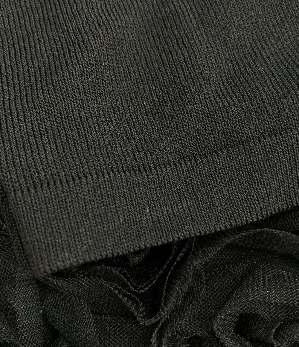 ランバン コレクション 半袖 ローズニット レディース SIZE 40 LANVIN COLLECTION