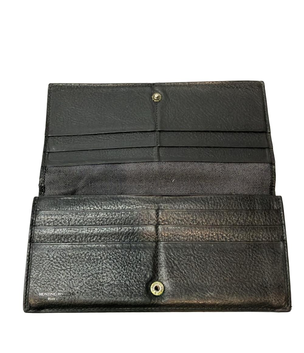 美品 ハンティングワールド 二つ折り長財布 メンズ HUNTING WORLD