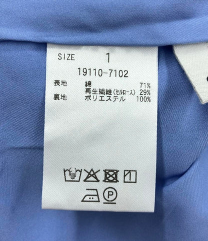 美品 クラネ ストライプショートパンツ ドッキングシャツスリーブ 19110-7102 レディース SIZE 1 (M) CLANE