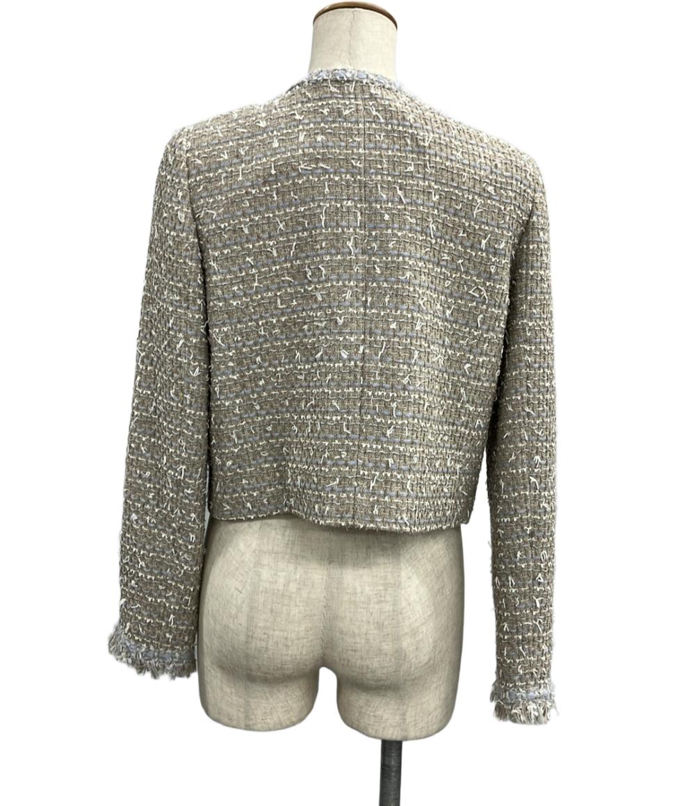 フォクシーニューヨーク ノーカラージャケット 43253  SJOX01TE レディース SIZE 40 (M) FOXEY NEWYORK