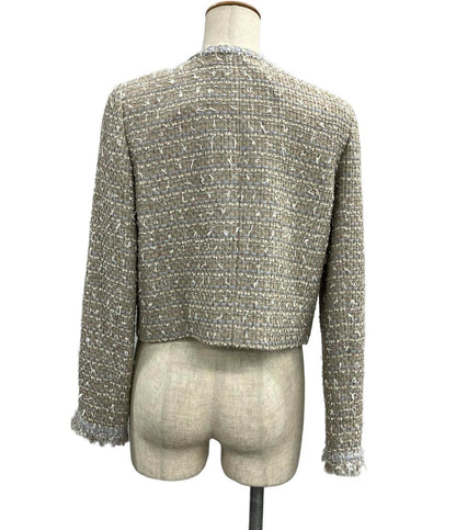 フォクシーニューヨーク ノーカラージャケット 43253  SJOX01TE レディース SIZE 40 (M) FOXEY NEWYORK