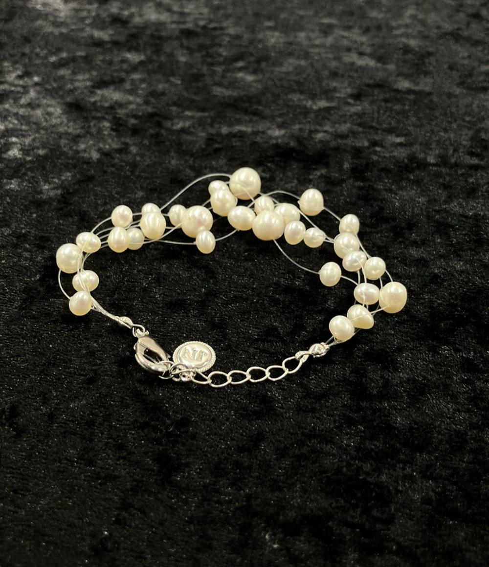 美品 ジンカネヅ ブレスレット 淡水パール レディース JinkaNezu