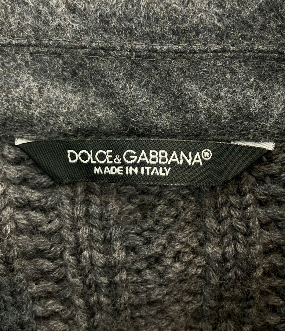 DOLCE & GABBANA ニットジャケット チャコール G2EF8T メンズ SIZE 46 (M) ドルチェアンドガッバーナ