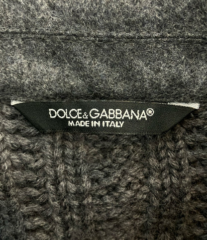 DOLCE & GABBANA ニットジャケット チャコール G2EF8T メンズ SIZE 46 (M) ドルチェアンドガッバーナ