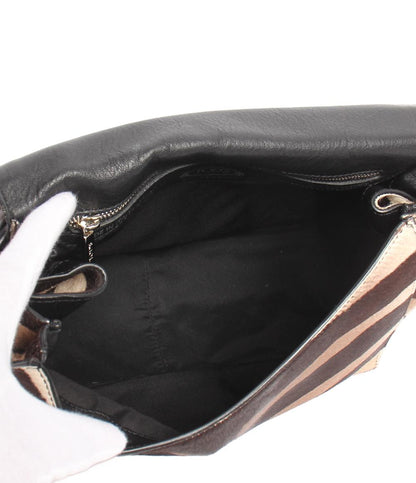 美品 TOD’S 2way ハンドバッグ ショルダーバッグ 肩掛け 斜め掛け ハラコ レディース トッズ