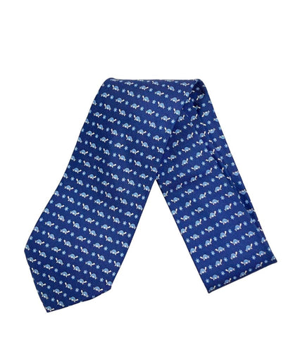 美品 Salvatore Ferragamo ネクタイ シルク100% タートル メンズ サルヴァトーレフェラガモ